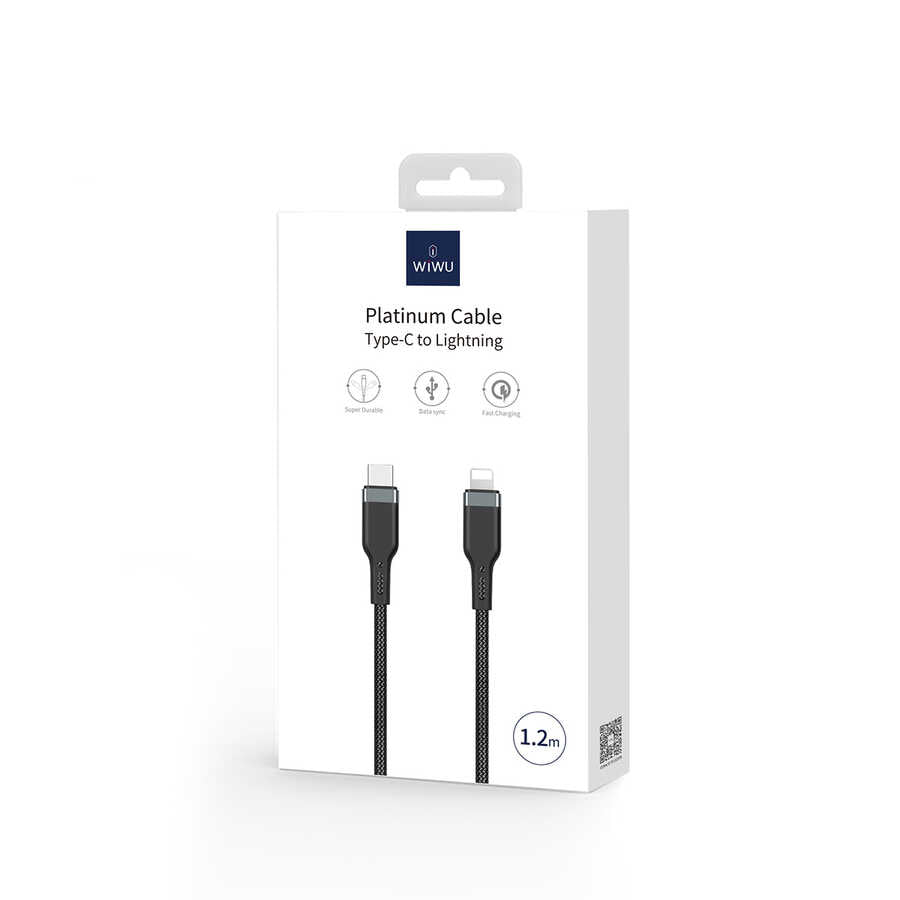 Wiwu Platinum Series PT04 PD to Lightning Cable 3M Black