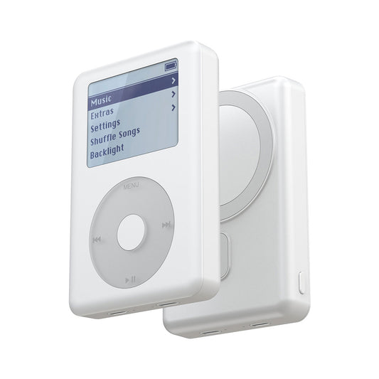 Wiwu PP01 PowerPod Taşınabilir Wireless Şarj ve PD Hızlı Şarj Özellikli Powerbank 20W 10000mAh Beyaz