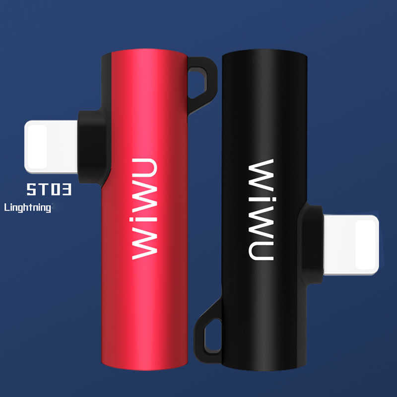 Wiwu ST03 Lightning Audio Adapter Red