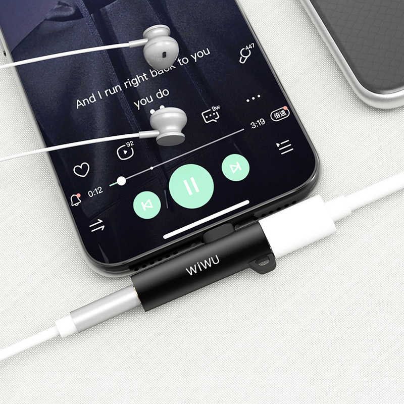 Wiwu ST03 Lightning Audio Adapter Red