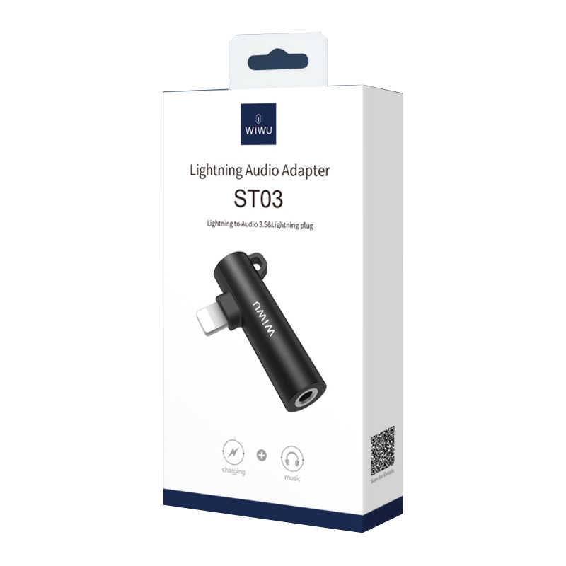 Wiwu ST03 Lightning Audio Adapter Red