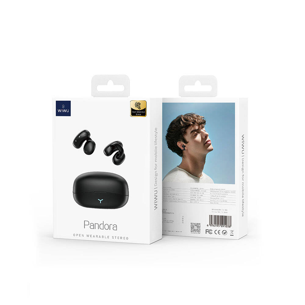 Wiwu T17 Pandora Series Stereo Sound In-Ear Bluetooth 5.2 Headphones Black