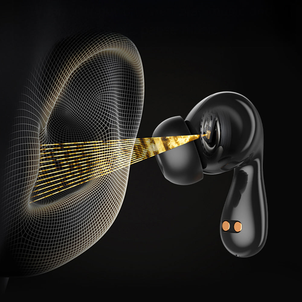 Wiwu T32 Plus ANC/ENC Teknolojili Kulak İçi Bluetooth Kulaklık v5.4 Siyah