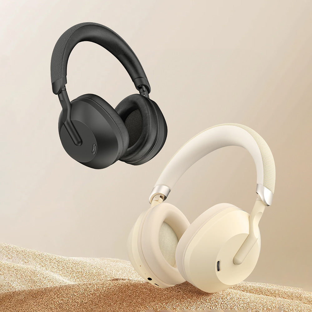 Wiwu TD-09 Solar Powered ANC Foldable Adjustable Over-Ear v5.3 Bluetooth Headphones White