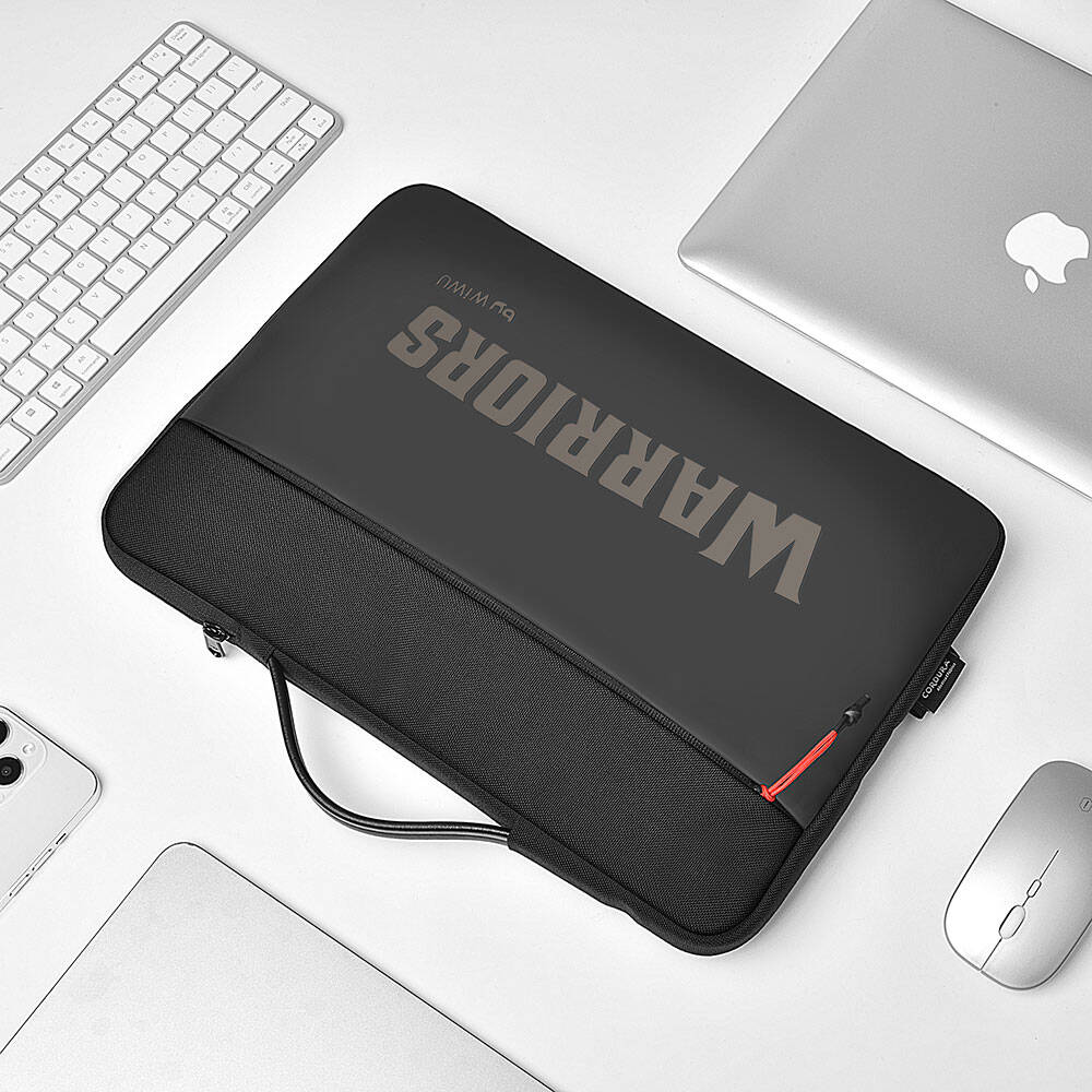 Wiwu Warriors Laptop Sleeve Dupont Cordura 1000D Su Geçirmez Naylon Kumaş 14"inç Laptop Çantası Siyah