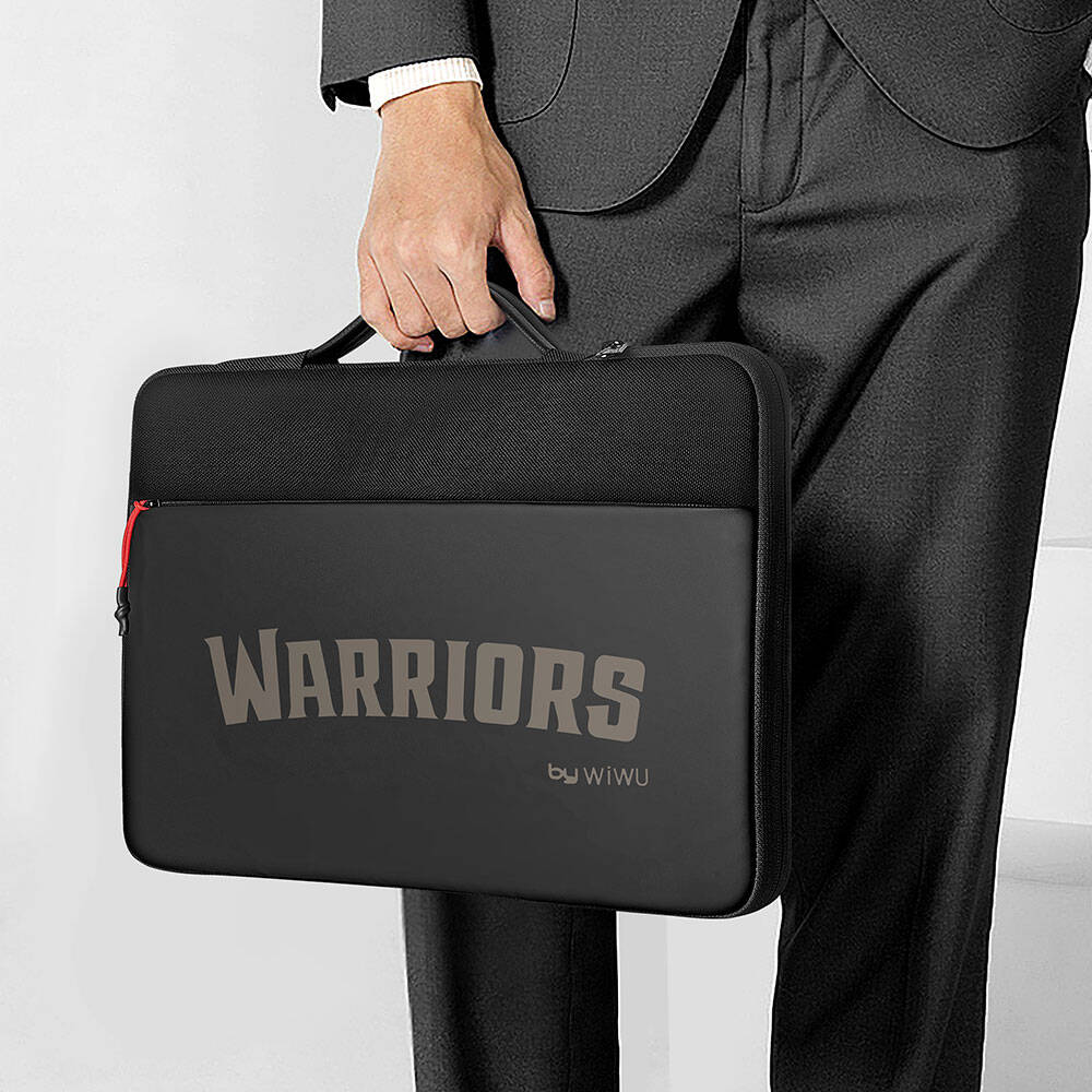 Wiwu Warriors Laptop Sleeve Dupont Cordura 1000D Su Geçirmez Naylon Kumaş 14"inç Laptop Çantası Siyah