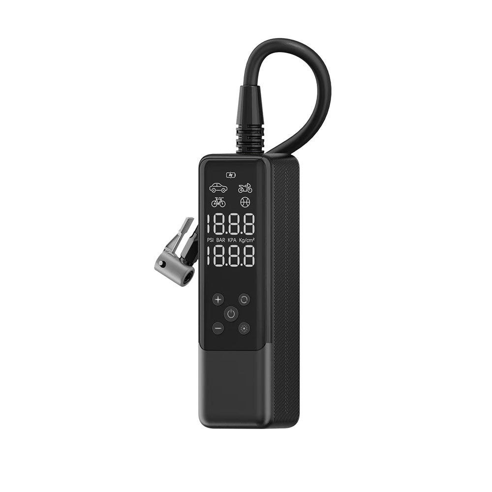 Wiwu Wi-Ai001 Auto Vehicle Tire Inflator Pump Multi-Mode Digital Display Car Air Compressor Black