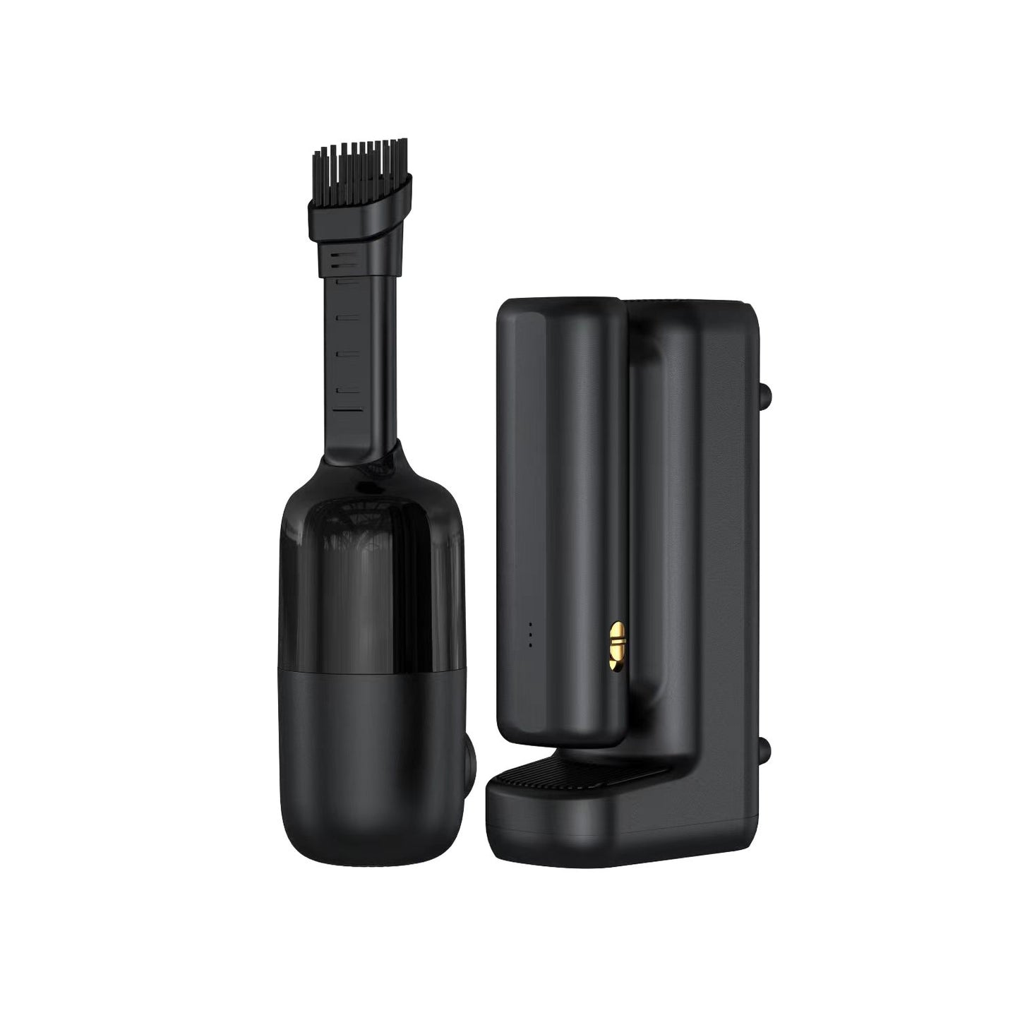 Wiwu Wi-Ai002 5in1 Auto Vehicle Tire Inflator Pump - Auto Vehicle Vacuum Cleaner - Vacuum Machine - Vehicle Air Compressor with Flashlight Digital Display Black
