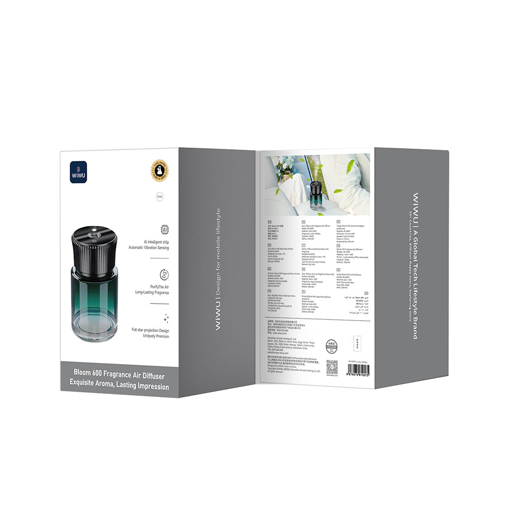 Wiwu Wi-Ai600 Bloom Artificial Intelligence-Powered Air Humidifier and Fragrance Diffuser Charming Blue