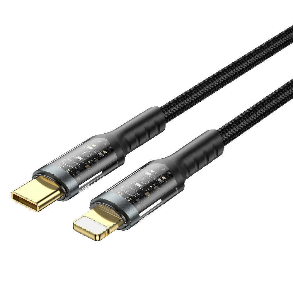 Wiwu Wi-C016 Geek Series Type-C to Lightning PD Data Cable 30W 1.2 Meters Black