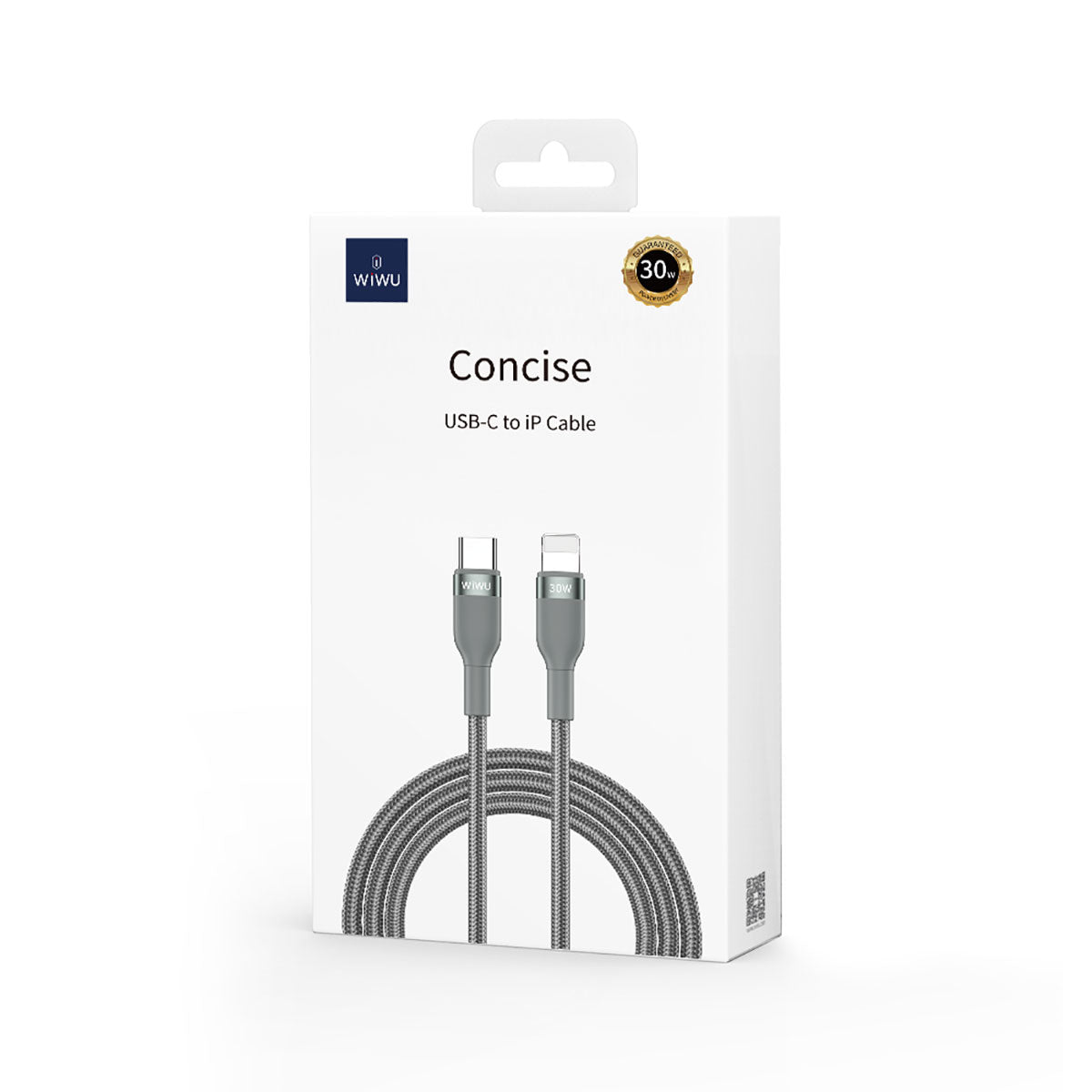 Wiwu WI-C017 Concise Series Type-C to Lightning PD Data Cable 30W 2 Meters Gray