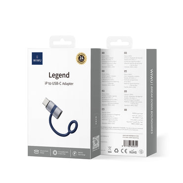 Wiwu Wi-C052 Lightning to Type-C Çevirici OTG Gri