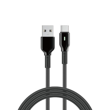 Wiwu Wi-C073 Drualink Serisi USB-A to Type-C Hızlı Şarj Özellikli Data ve Şarj Kablosu 3A 1M