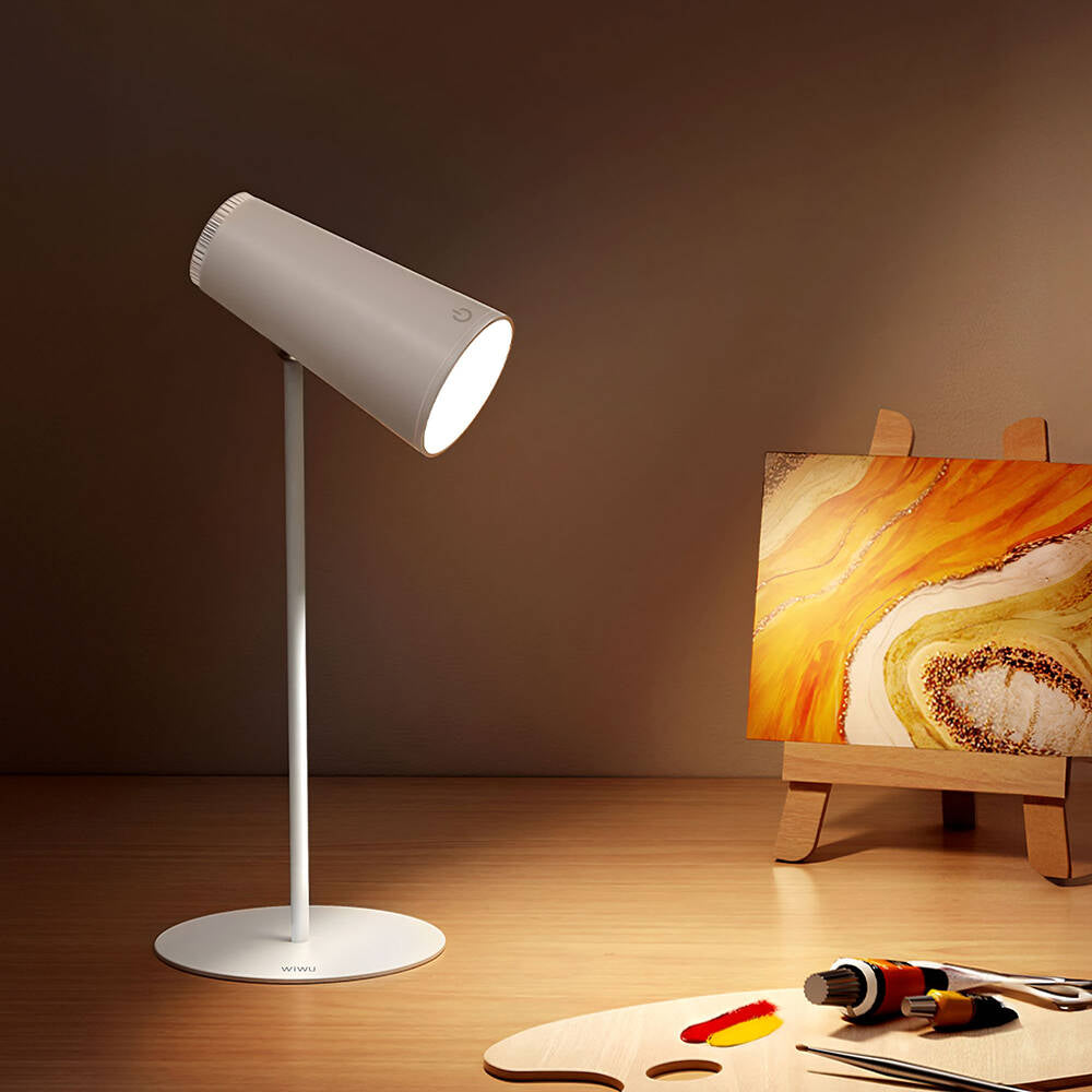 Wiwu Wi-D8 4in1 Smart Magnetic Moving Head Lamp Adjustable Light Multifunctional Table Lamp White