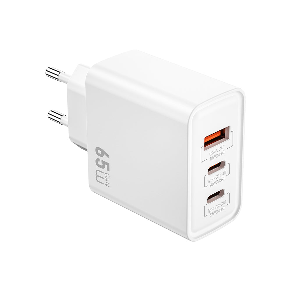 Wiwu Wi-G005 Essen Series GaN Tech PD Fast Charging Charging Head 65W White