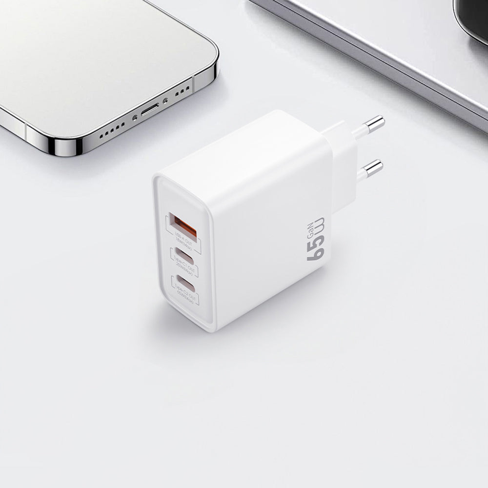Wiwu Wi-G005 Essen Series GaN Tech PD Fast Charging Charging Head 65W White