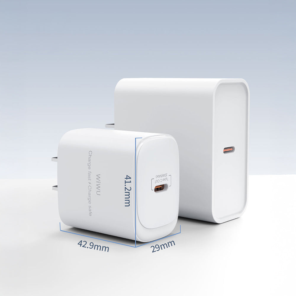 Wiwu Wi-G008 Essen Series GaN Tech PD Fast Charging Charging Head 30W White