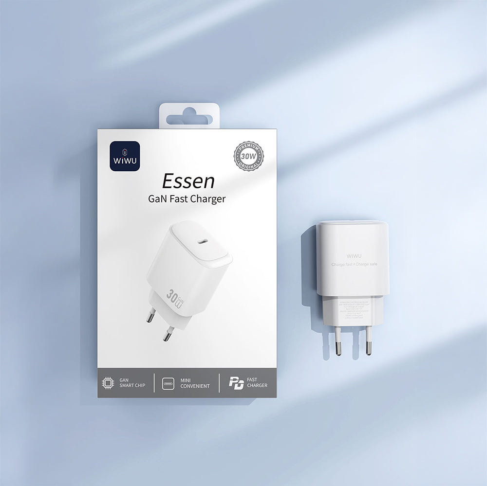 Wiwu Wi-G008 Essen Series GaN Tech PD Fast Charging Charging Head 30W White