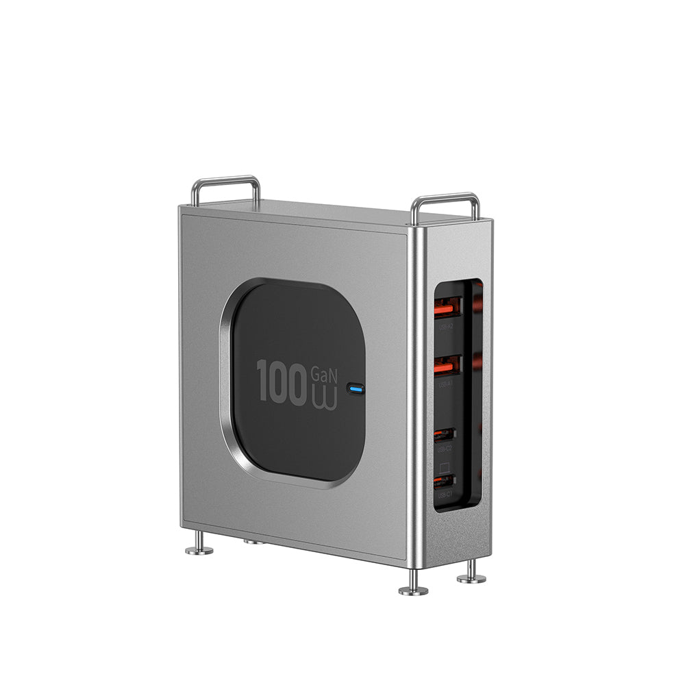 Wiwu Wi-G013 Warrior Serisi GaN Tech Hızlı Şarj Özellikli Şarj Başlığı 100W Siyah
