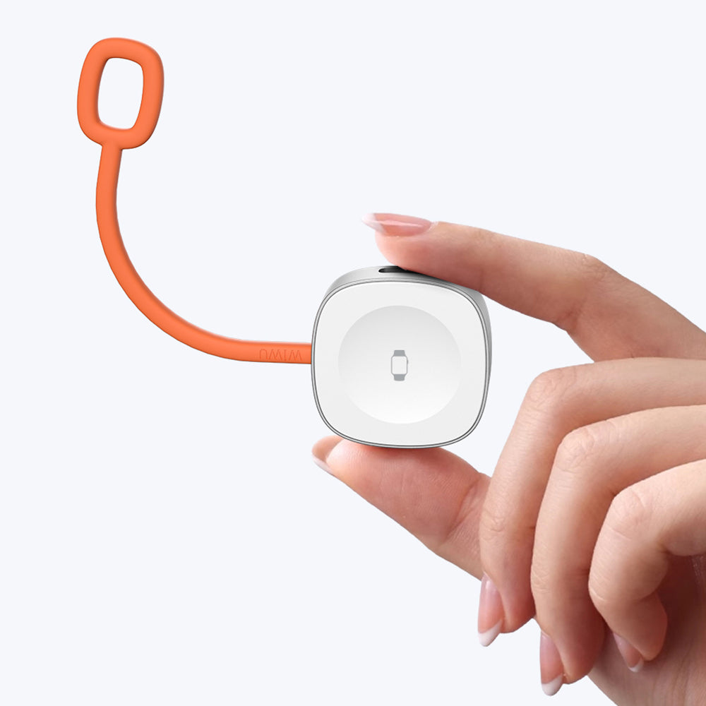 Wiwu Wi-M23 Akıllı Saat Taşınabilir Wireless Magnetik Şarj Aleti 2.5W Beyaz