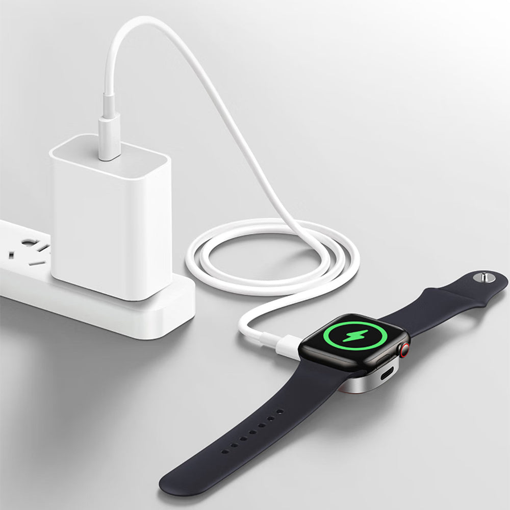 Wiwu Wi-M23 Akıllı Saat Taşınabilir Wireless Magnetik Şarj Aleti 2.5W Beyaz