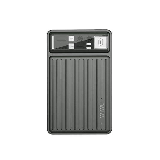 Wiwu Wi-P004 Trunk Serisi Type-C Lightning Çıkışlı Taşınabilir Powerbank PD 22.5W 10000mAh Gri