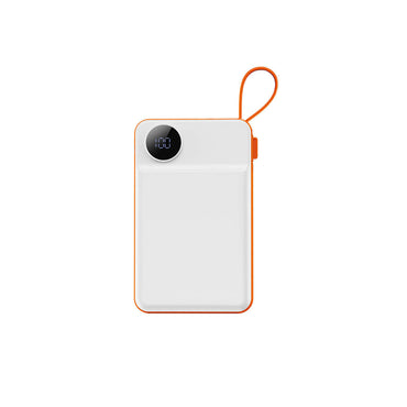 Wiwu Wi-P007 LED Ekranlı Akıllı Saat Kablosuz Şarj Özellikli Taşınabilir Powerbank 10000mAh 22.5W Siyah