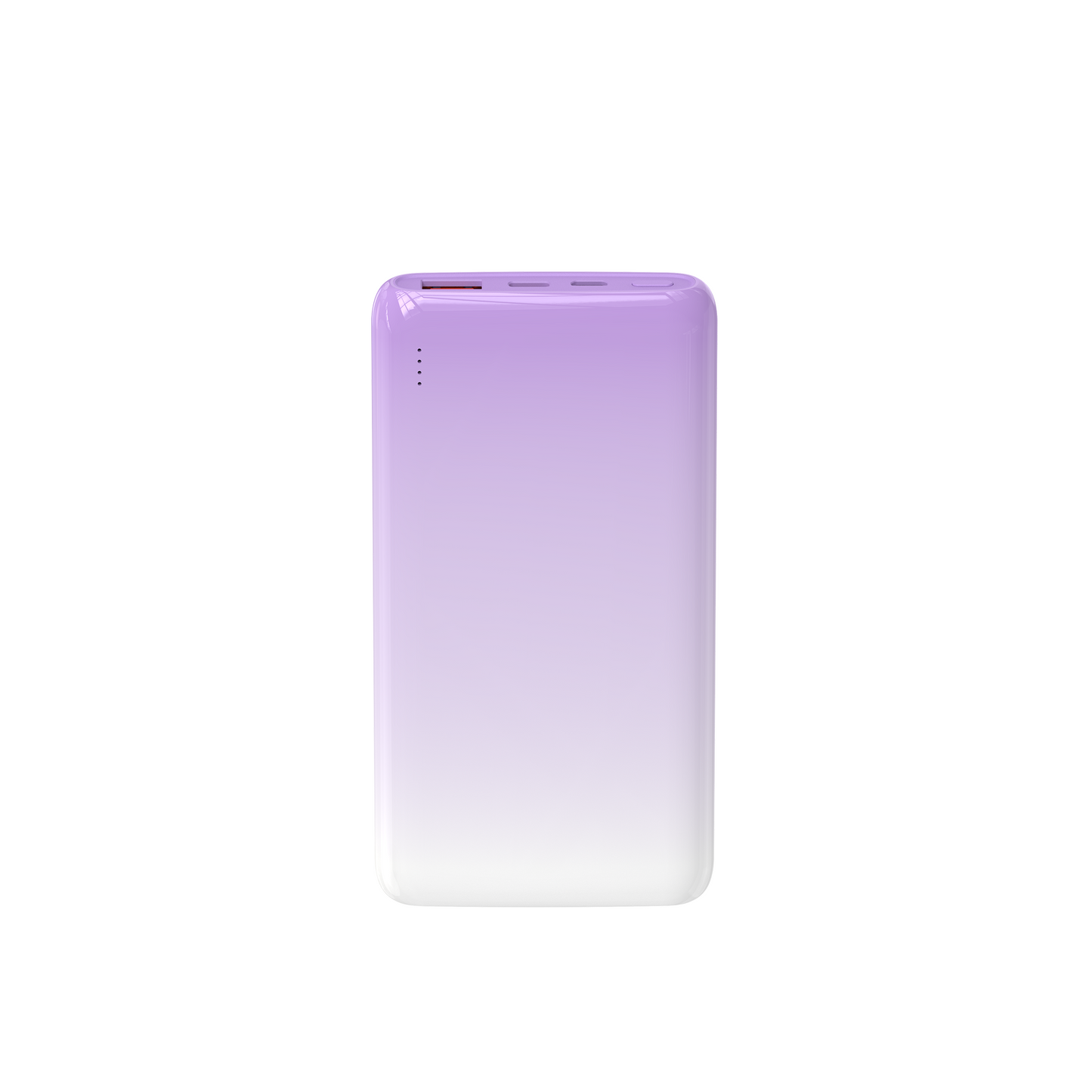 Wiwu Wi-P008 Rainbow LED Işıklı Göstergeli Renkli Taşınabilir Powerbank PD 22.5W 10000mAh Mor