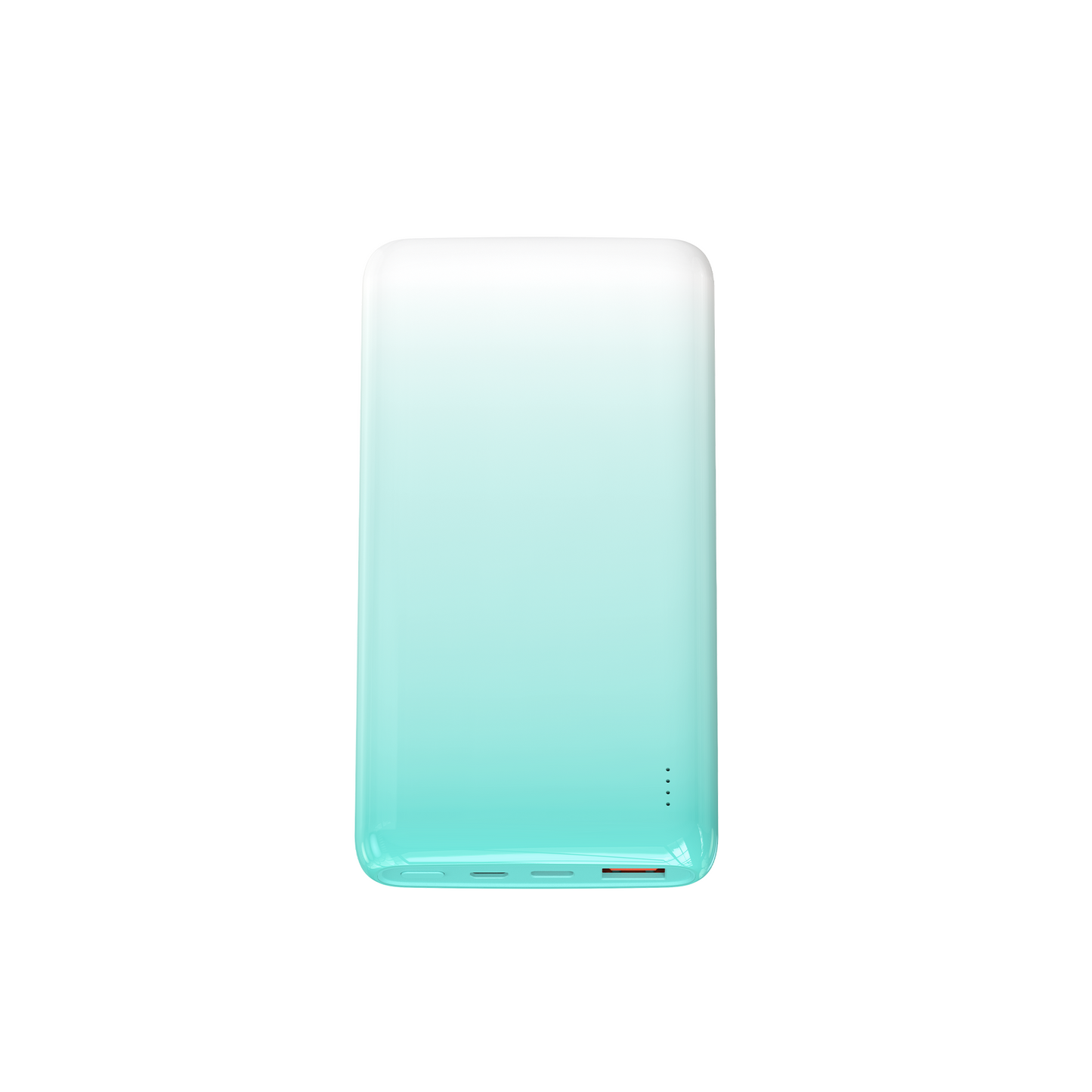 Wiwu Wi-P008 Rainbow LED Light Display Colorful Portable Power Bank PD 22.5W 10000mAh Green