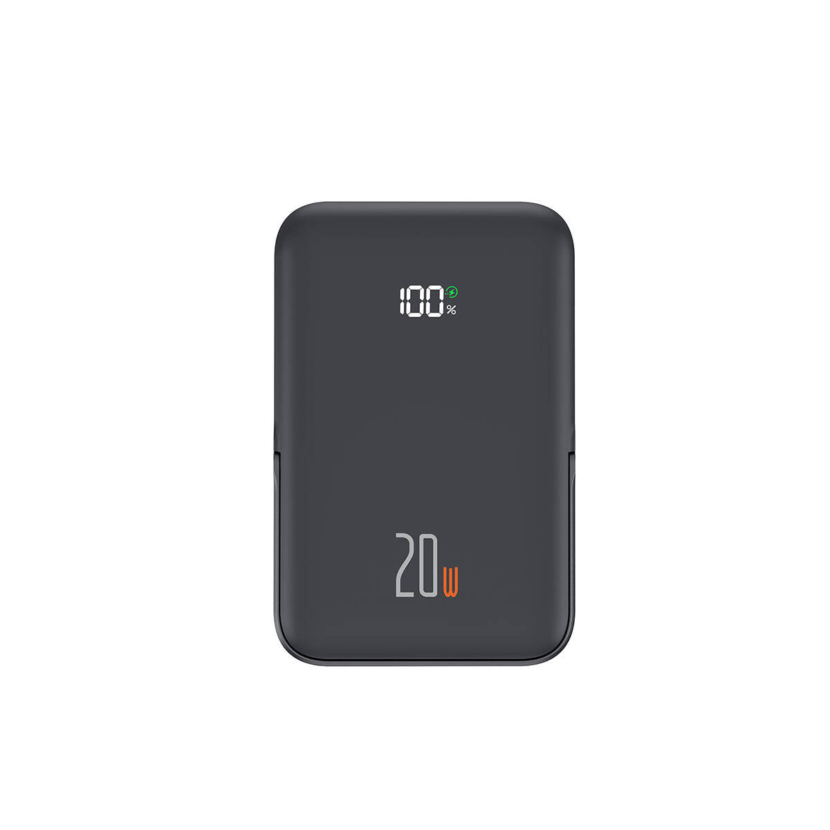 Wiwu Wi-P009 LED Ekranlı Standlı Kablosuz Şarj Özellikli Taşınabilir Powerbank 10000mAh 20W Siyah