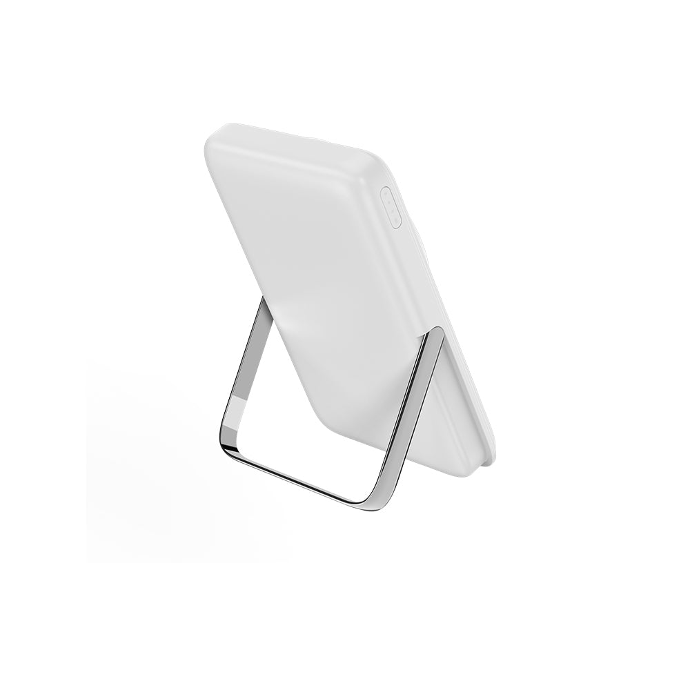 Wiwu Wi-P011 Gentleman Series Wireless Power Bank with LED Light Display Stand 10,000mAh 15W White