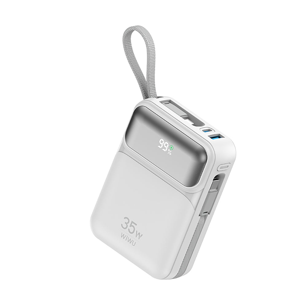 Wiwu Wi-P052 Galaxy Serisi Type-C Lightning Çıkışlı Taşınabilir Powerbank PD 35W 10000mAh Siyah