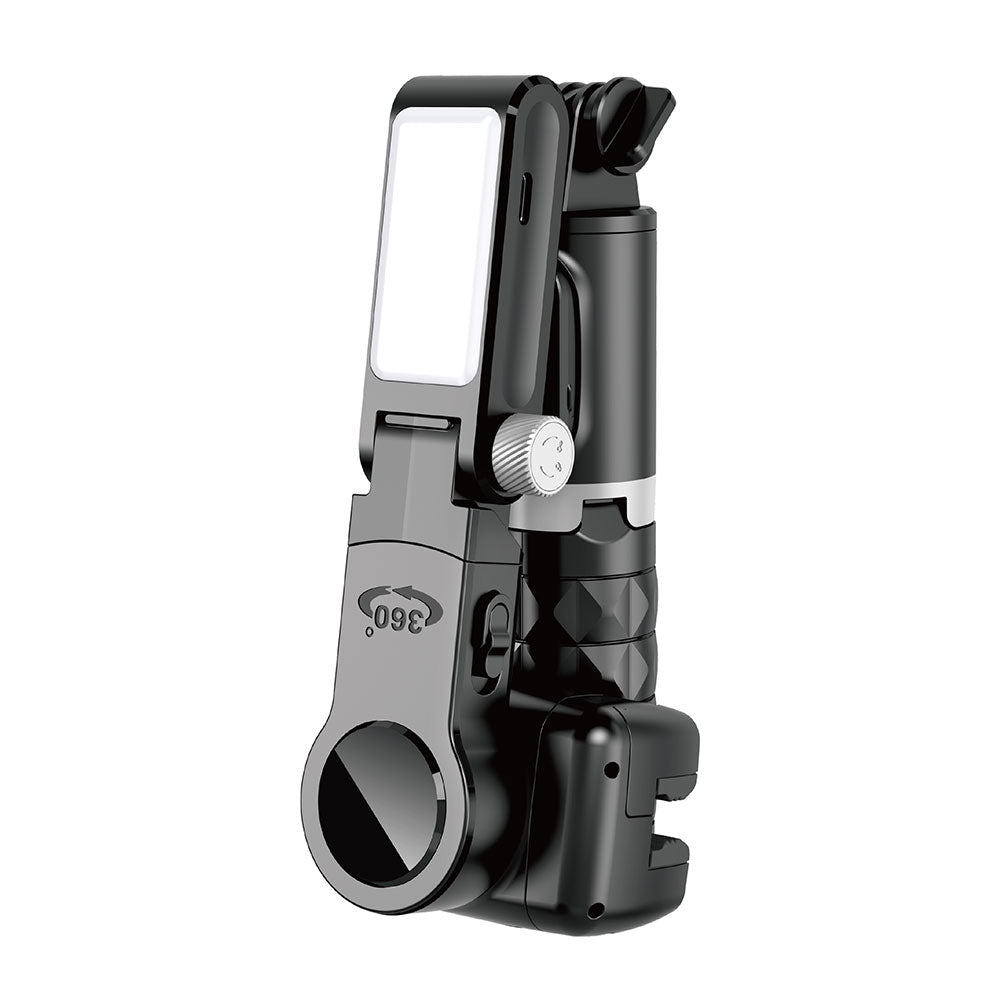 Wiwu Wi-SE006 Multifunctional Illuminated Gimbal Stabilizer Tripod Selfie Stick Black