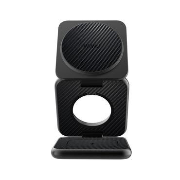Wiwu Wi-W035 3 in 1 Magnetik Hızlı Şarj Özellikli Aramid Fiber Kablosuz Şarj Standı 15W