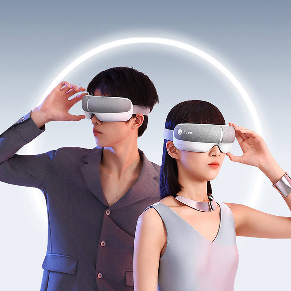 Wiwu Wi-YD001 180° Foldable Hot Compress Bluetooth and Audio Streaming Smart Eye Massage Device Gray