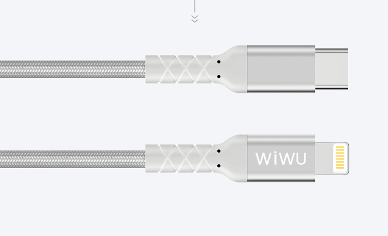 Wiwu WP101 MFI Type-c to Lightning Cable Gray