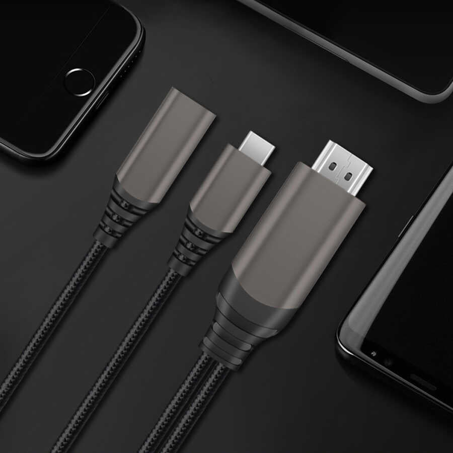 Wiwu X10 Type-C to HDMI Cable Gray