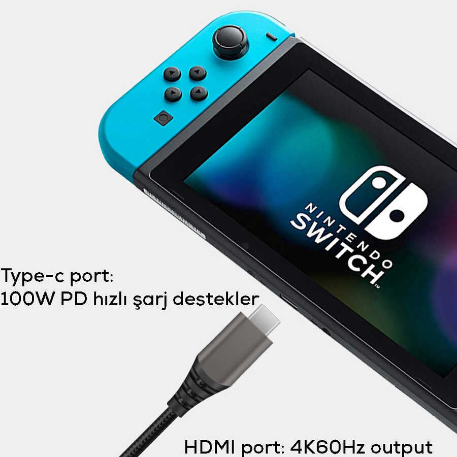 Wiwu X10 Type-C to HDMI Cable Gray