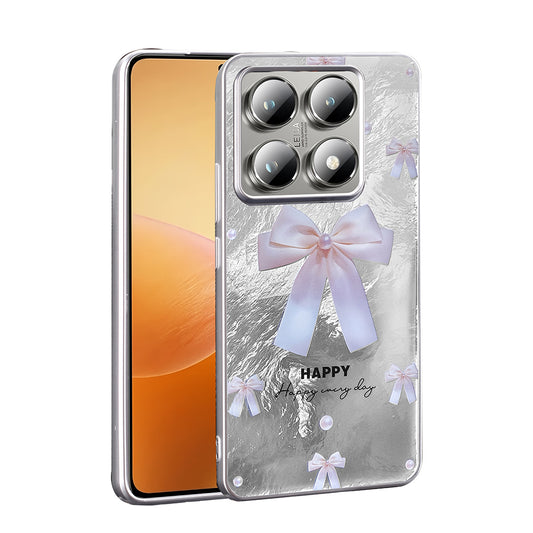 Xiaomi 14T Case Patterned Zore Mep Cover Pearl Bow