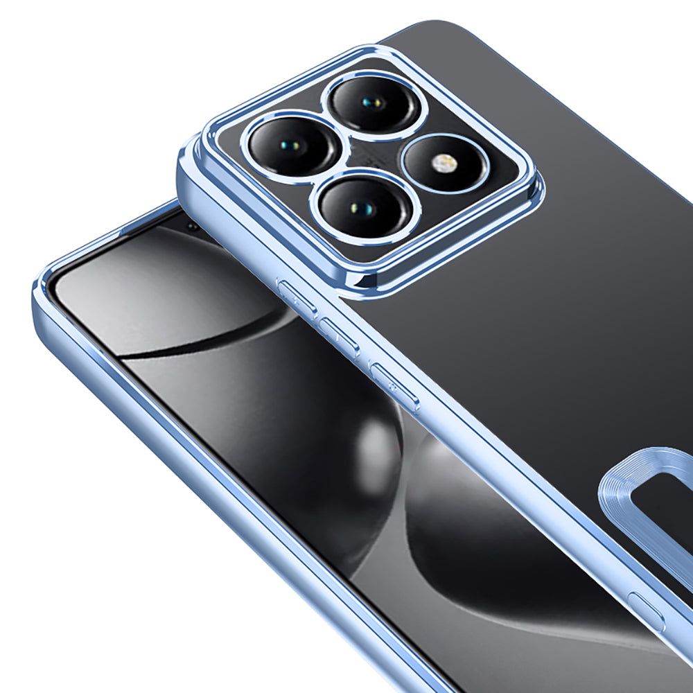 Xiaomi 14T Pro Case Camera Protection Logo Showing Zore Omega Cover Rose Gold
