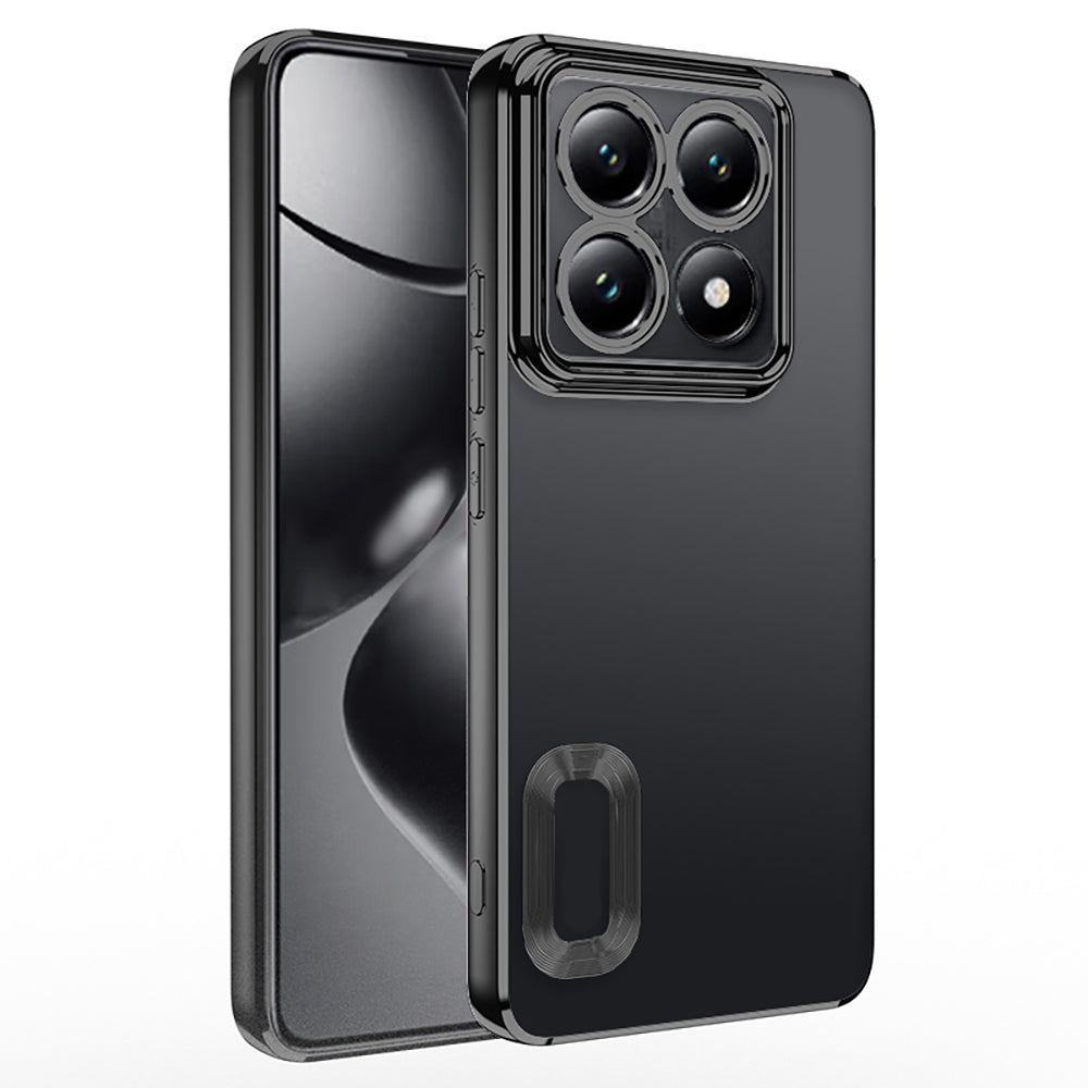 Xiaomi 14T Pro Case Camera Protection Logo Showing Zore Omega Cover Silver