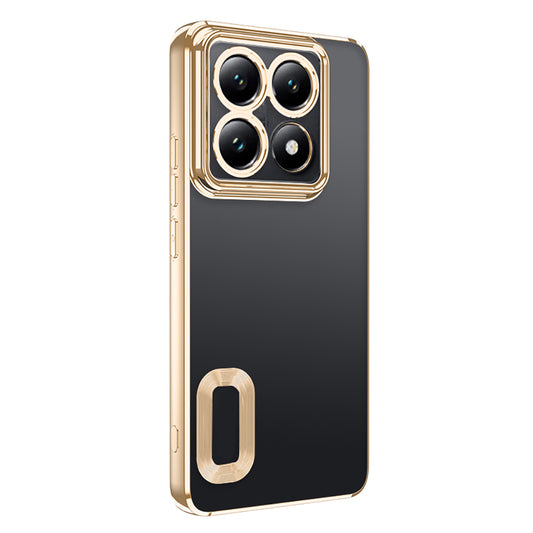 Xiaomi 14T Pro Case Camera Protection Logo Showing Zore Omega Cover Gold