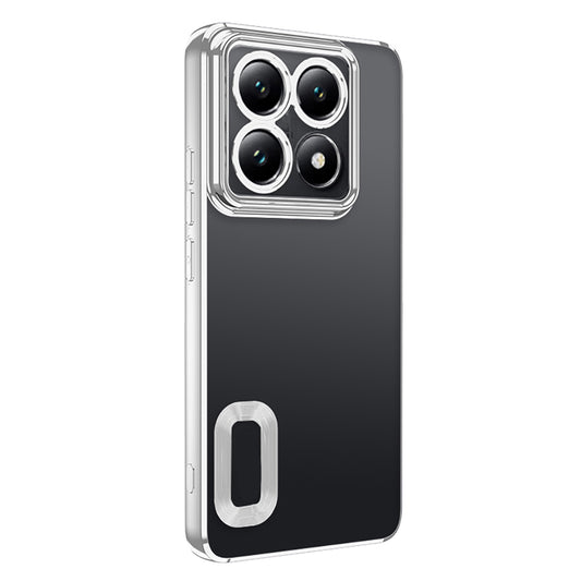 Xiaomi 14T Pro Case Camera Protection Logo Showing Zore Omega Cover Silver