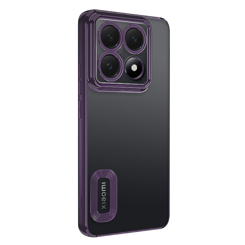 Xiaomi 14T Pro Case Camera Protection Logo Showing Zore Omega Cover Deep Purple
