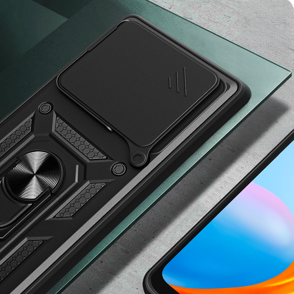 Xiaomi 14T Pro Case Magnetic Stand Camera Protection Zore Sliding Vega Cover Black