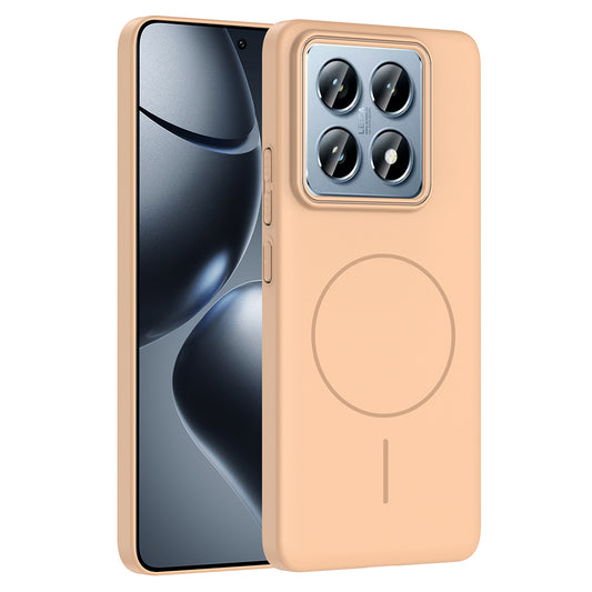 Xiaomi 14T Pro Kılıf M-safe Şarj Özellikli Zore Ruby Sert Kapak Desert Titanyum