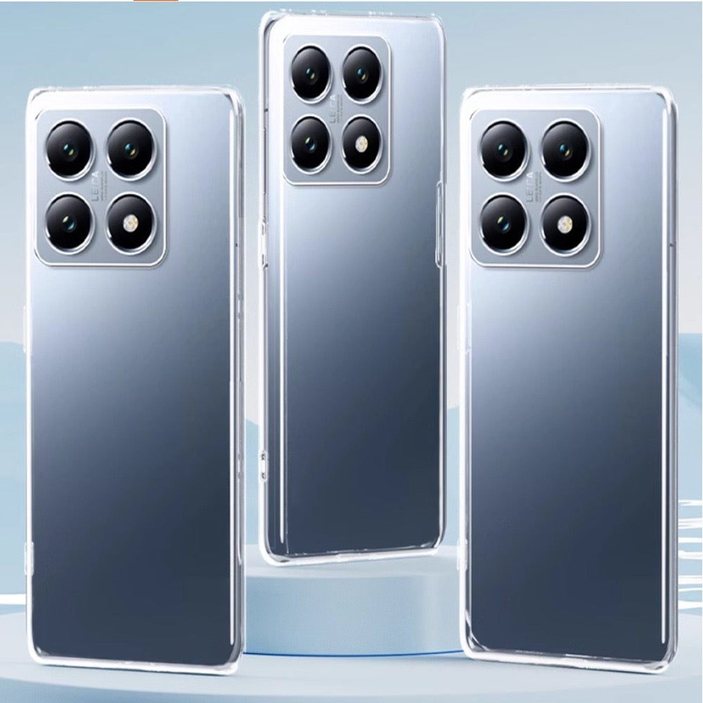 Xiaomi 14T Pro Kılıf Zore Süper Silikon Kapak Şeffaf