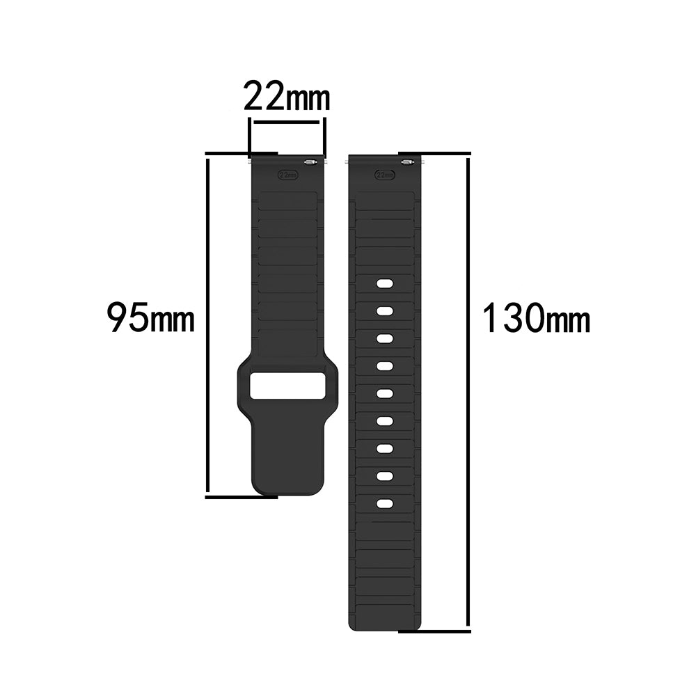 Xiaomi Amazfit Pace Zore KRD-132 22mm Silicone Band Strap Black