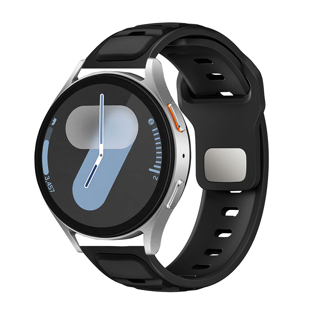 Xiaomi Amazfit Pace Zore KRD-135 22mm Silicone Band Strap Silver-Black