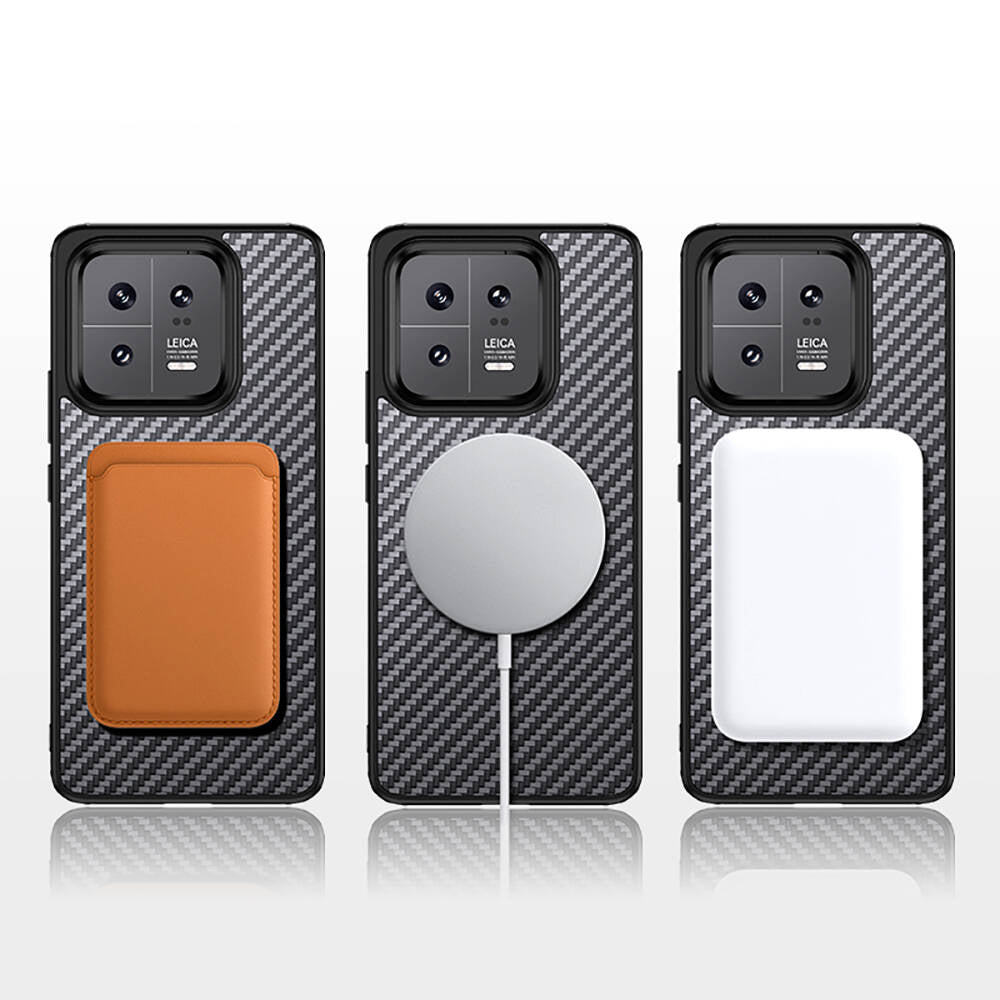 Xiaomi Mi 13 Case Aramid Carbon Fiber M-safe Featured Wlons Radison Cover Black